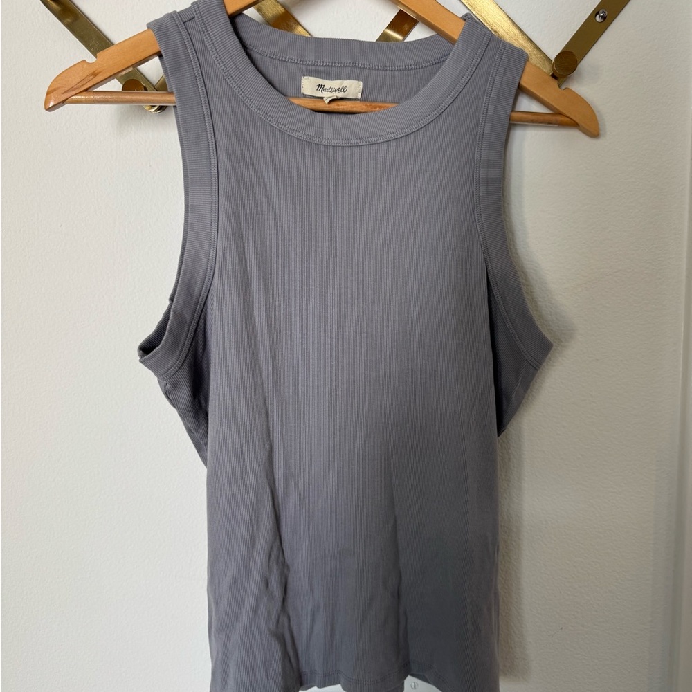 [Like New] Madewell Supima Ribbed Cutaway Tank L